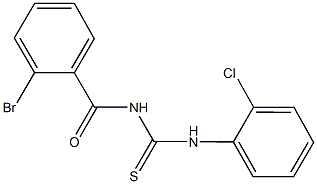 N-(2-bromobenzoyl)-N'-(2-chlorophenyl)thiourea Struktur