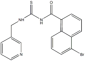 N-(5-bromo-1-naphthoyl)-N'-(3-pyridinylmethyl)thiourea Struktur