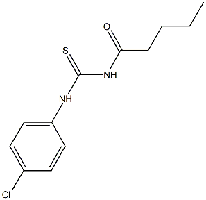 N-(4-chlorophenyl)-N'-pentanoylthiourea Struktur