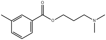 3-(dimethylamino)propyl 3-methylbenzoate Struktur