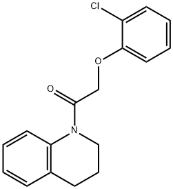 1-[(2-chlorophenoxy)acetyl]-1,2,3,4-tetrahydroquinoline Struktur