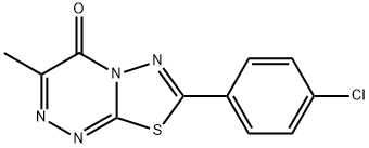 7-(4-chlorophenyl)-3-methyl-4H-[1,3,4]thiadiazolo[2,3-c][1,2,4]triazin-4-one Struktur