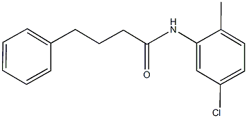 N-(5-chloro-2-methylphenyl)-4-phenylbutanamide Struktur