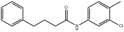 N-(3-chloro-4-methylphenyl)-4-phenylbutanamide Struktur