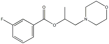 1-methyl-2-(4-morpholinyl)ethyl 3-fluorobenzoate Struktur