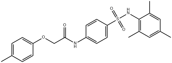 N-{4-[(mesitylamino)sulfonyl]phenyl}-2-(4-methylphenoxy)acetamide Struktur