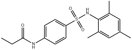 N-{4-[(mesitylamino)sulfonyl]phenyl}propanamide Struktur