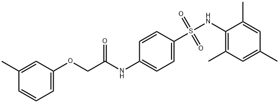 N-{4-[(mesitylamino)sulfonyl]phenyl}-2-(3-methylphenoxy)acetamide Struktur