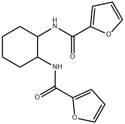 N-[2-(2-furoylamino)cyclohexyl]-2-furamide Struktur