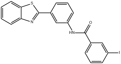 N-[3-(1,3-benzothiazol-2-yl)phenyl]-3-iodobenzamide Struktur