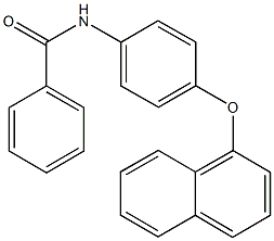 N-[4-(1-naphthyloxy)phenyl]benzamide Struktur