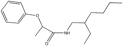 N-(2-ethylhexyl)-2-phenoxypropanamide Struktur