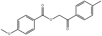 2-(4-methylphenyl)-2-oxoethyl 4-methoxybenzoate Struktur