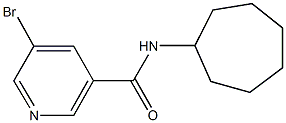 5-bromo-N-cycloheptylnicotinamide Struktur