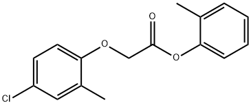 2-methylphenyl (4-chloro-2-methylphenoxy)acetate Struktur