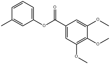 3-methylphenyl 3,4,5-trimethoxybenzoate Struktur