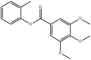 2-methylphenyl 3,4,5-trimethoxybenzoate Struktur