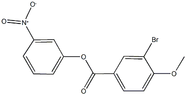 3-nitrophenyl 3-bromo-4-methoxybenzoate Struktur