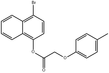 4-bromo-1-naphthyl (4-methylphenoxy)acetate Struktur