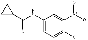 N-{4-chloro-3-nitrophenyl}cyclopropanecarboxamide Struktur