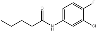 N-(3-chloro-4-fluorophenyl)pentanamide Struktur