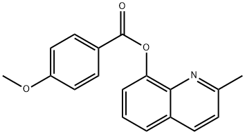 2-methyl-8-quinolinyl 4-methoxybenzoate Struktur