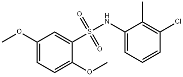 N-(3-chloro-2-methylphenyl)-2,5-dimethoxybenzenesulfonamide Struktur