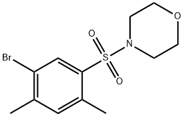 4-[(5-bromo-2,4-dimethylphenyl)sulfonyl]morpholine Struktur