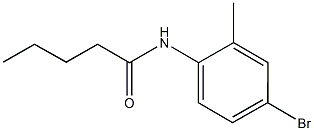 N-(4-bromo-2-methylphenyl)pentanamide Struktur