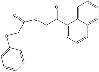 2-(1-naphthyl)-2-oxoethyl phenoxyacetate Struktur