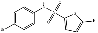 5-bromo-N-(4-bromophenyl)-2-thiophenesulfonamide Struktur