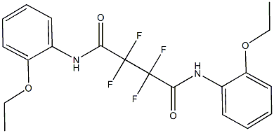 N~1~,N~4~-bis(2-ethoxyphenyl)-2,2,3,3-tetrafluorosuccinamide Struktur