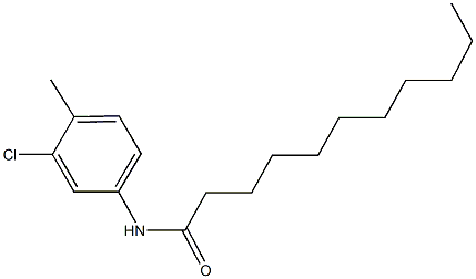 N-(3-chloro-4-methylphenyl)undecanamide Struktur