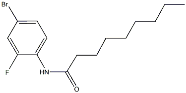 N-(4-bromo-2-fluorophenyl)nonanamide Struktur