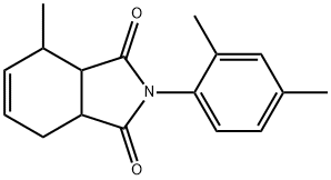 2-(2,4-dimethylphenyl)-4-methyl-3a,4,7,7a-tetrahydro-1H-isoindole-1,3(2H)-dione Struktur