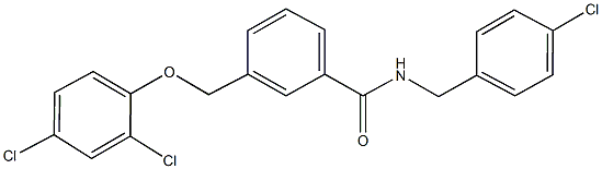 N-(4-chlorobenzyl)-3-[(2,4-dichlorophenoxy)methyl]benzamide Struktur