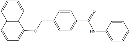 4-[(1-naphthyloxy)methyl]-N-phenylbenzamide Struktur