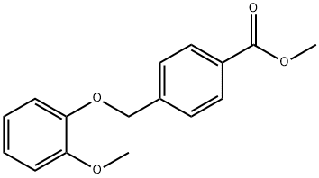 methyl 4-(2-methoxyphenoxymethyl)benzoate Struktur