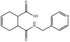 6-{[(4-pyridinylmethyl)amino]carbonyl}-3-cyclohexene-1-carboxylic acid Struktur