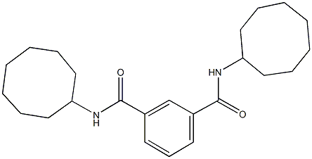 N~1~,N~3~-dicyclooctylisophthalamide Struktur