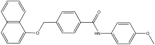 N-(4-methoxyphenyl)-4-[(1-naphthyloxy)methyl]benzamide Struktur