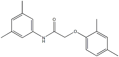 2-(2,4-dimethylphenoxy)-N-(3,5-dimethylphenyl)acetamide Struktur