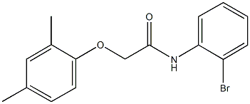 N-(2-bromophenyl)-2-(2,4-dimethylphenoxy)acetamide Struktur