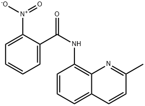 2-nitro-N-(2-methyl-8-quinolinyl)benzamide Struktur