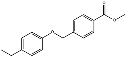 methyl 4-(4-ethylphenoxymethyl)benzoate Struktur