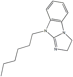 9-hexyl-2,9-dihydro-3H-imidazo[1,2-a]benzimidazole Struktur