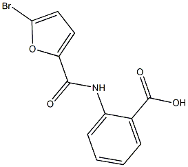 2-[(5-bromo-2-furoyl)amino]benzoic acid Struktur