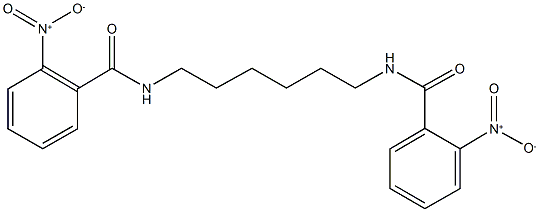 2-nitro-N-[6-({2-nitrobenzoyl}amino)hexyl]benzamide Struktur