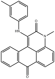 3-methyl-1-(3-toluidino)-3H-naphtho[1,2,3-de]quinoline-2,7-dione Struktur