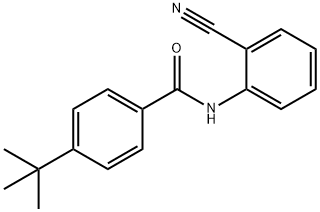 4-tert-butyl-N-(2-cyanophenyl)benzamide Struktur